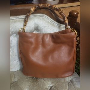 Authentic vintage Gucci bamboo shoulder/hand bag